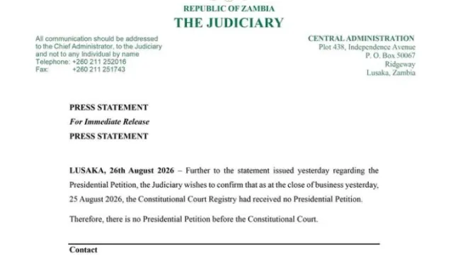 Judiciary Says There is No Presidential Petition before the Constitutional Court
